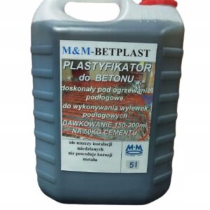 Plastyfikator do betonu, ogrzewanie podłogowe 5L